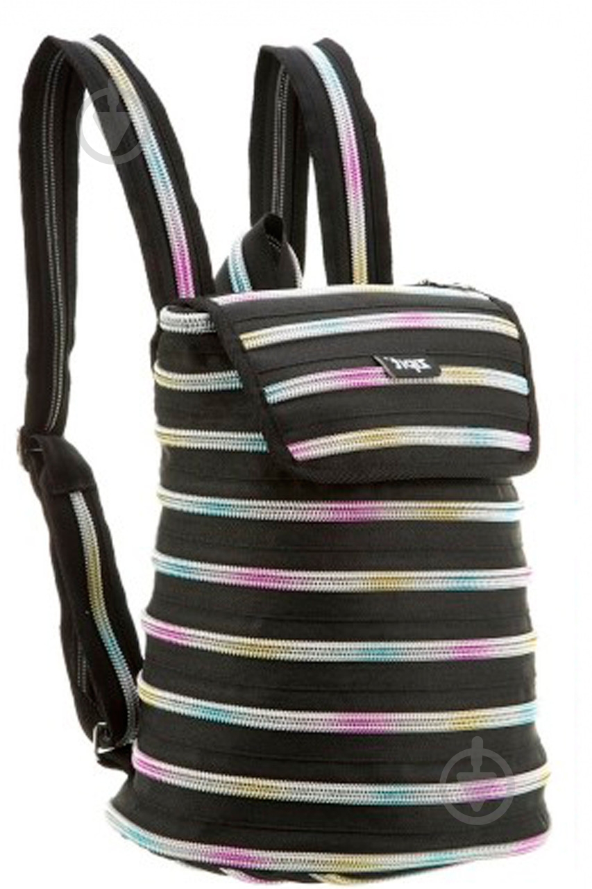 Рюкзак детский Zipit Zipper Black&Rainbow Teeth ZBPL-10 - фото 1 Рюкзак детский Zipit Zipper Black&Rainbow Teeth ZBPL-10 - фото 1