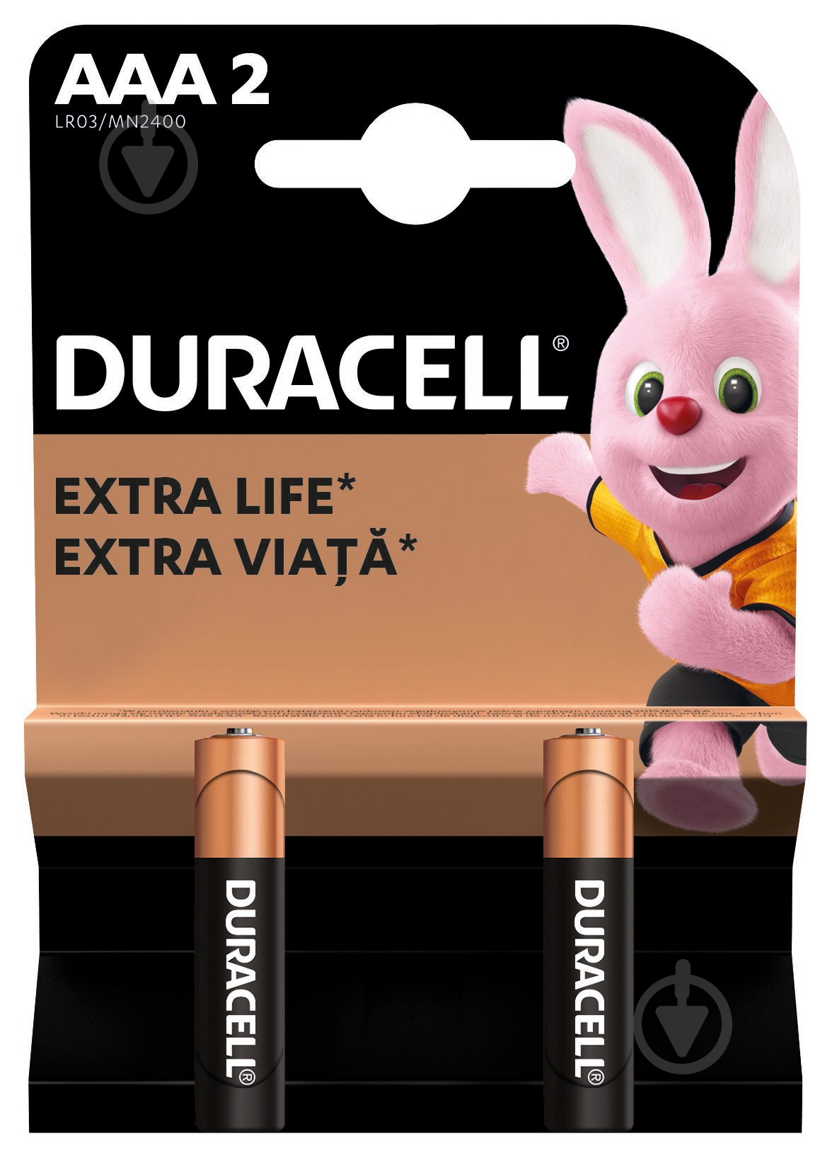 Батарейки лужні Duracell MN2400 AAA (мізинчикові) 2 шт. (81550794) - фото 2