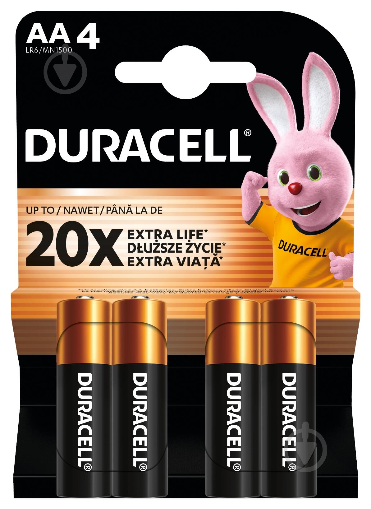 Батарейки лужні Duracell MN1500 AA (пальчикові) 4 шт. - фото 2