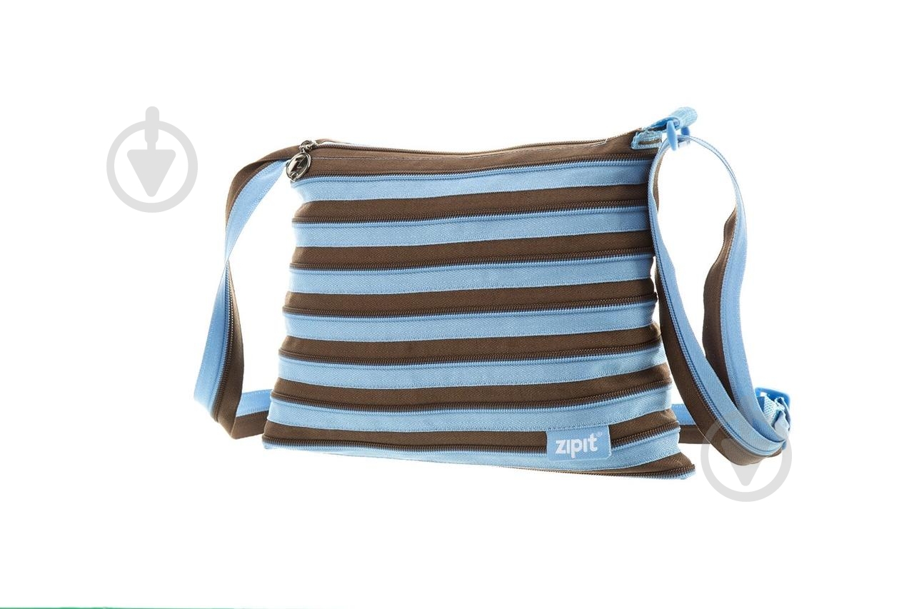 Сумка через плече Zipit Medium Ocean Blue&Soft Brown - фото 2