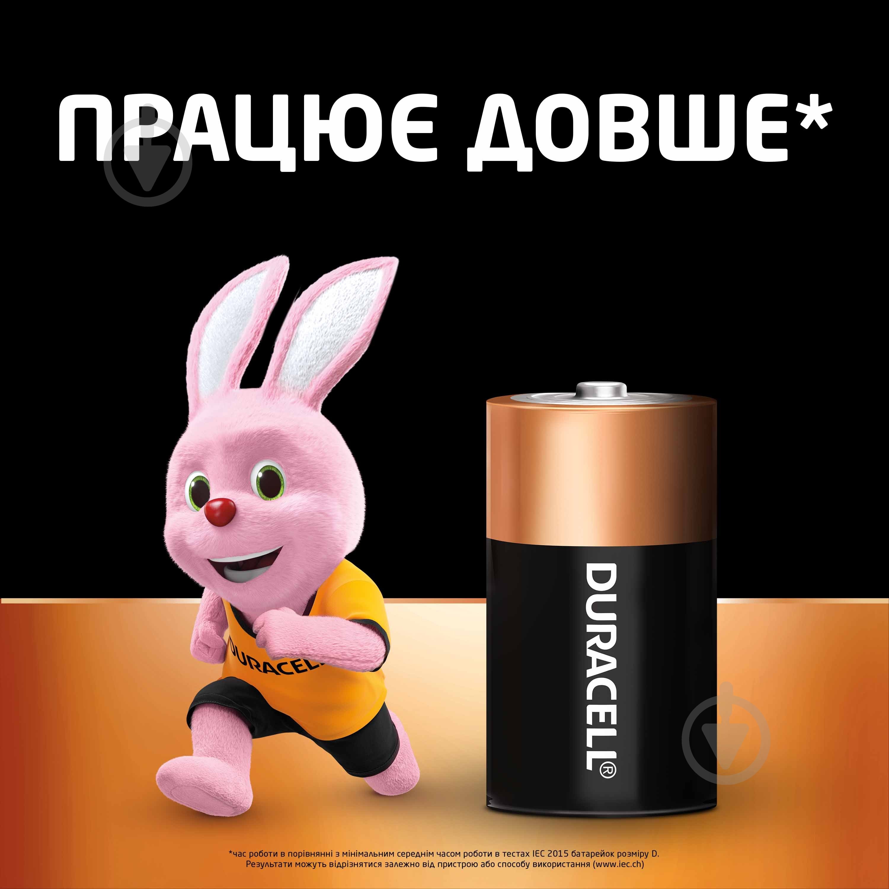 Батарейки лужні Duracell D (R20, 373)/LR20 2 шт. (81545439;Б0014055) - фото 3