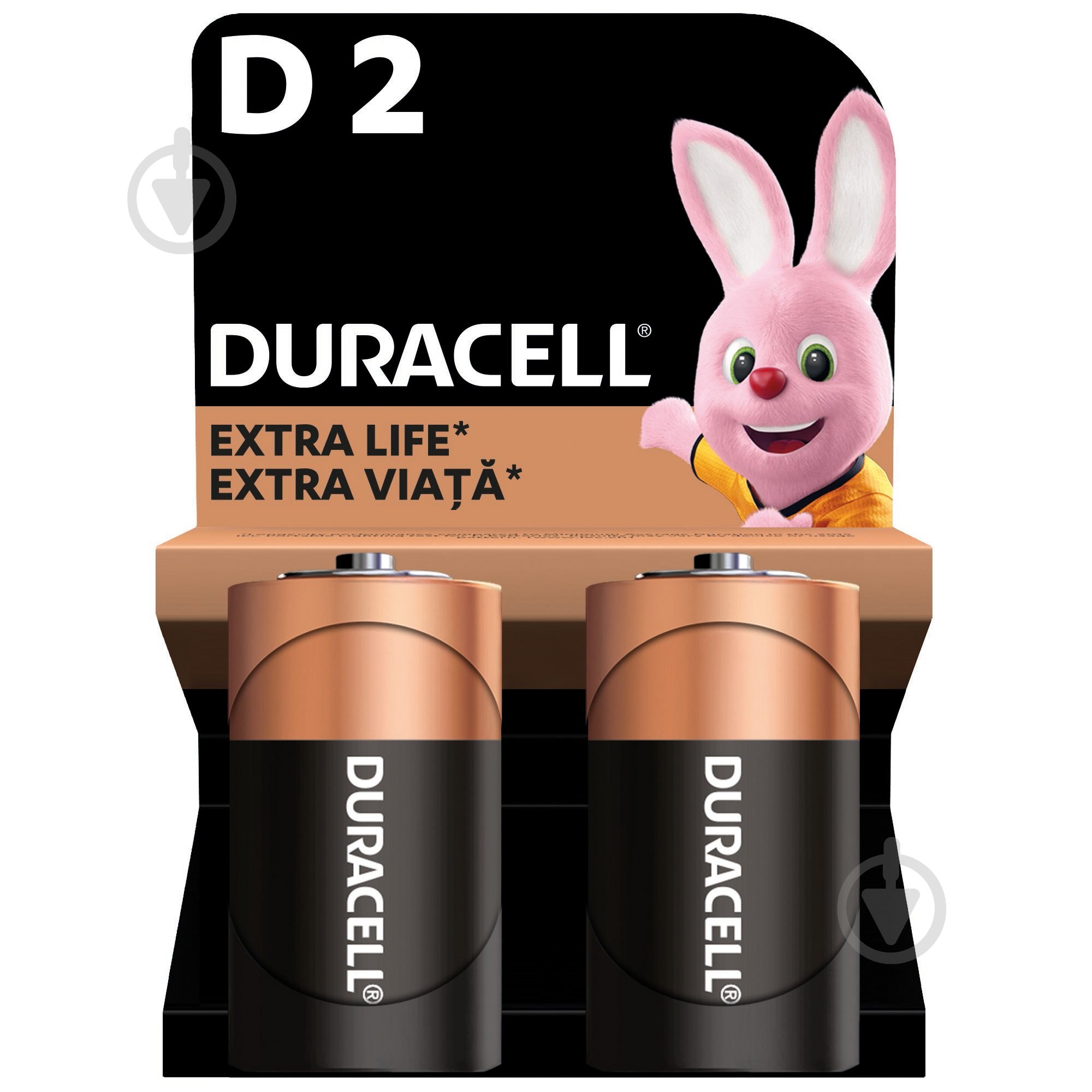 Батарейки лужні Duracell D (R20, 373)/LR20 2 шт. (81545439;Б0014055) - фото 1