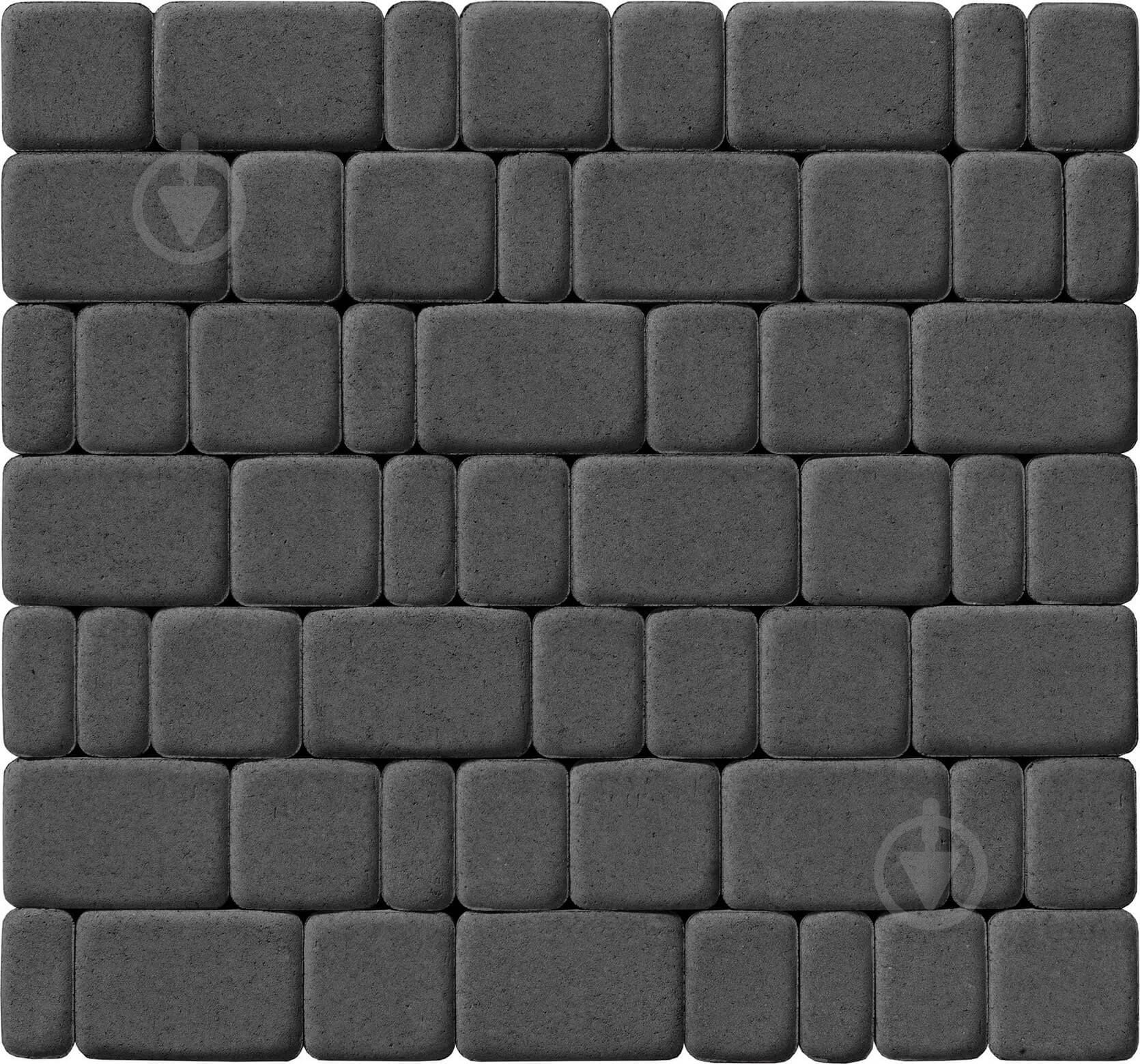 Тротуарная плитка Авеню Старый город 60 200x1000 мм графит - фото 1