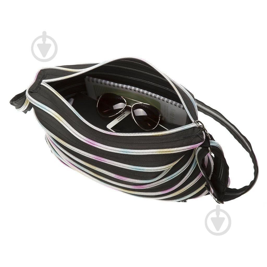 Сумка шкільна Zipit Monsters Tote/Beach Black&Rainbow Teeth - фото 7