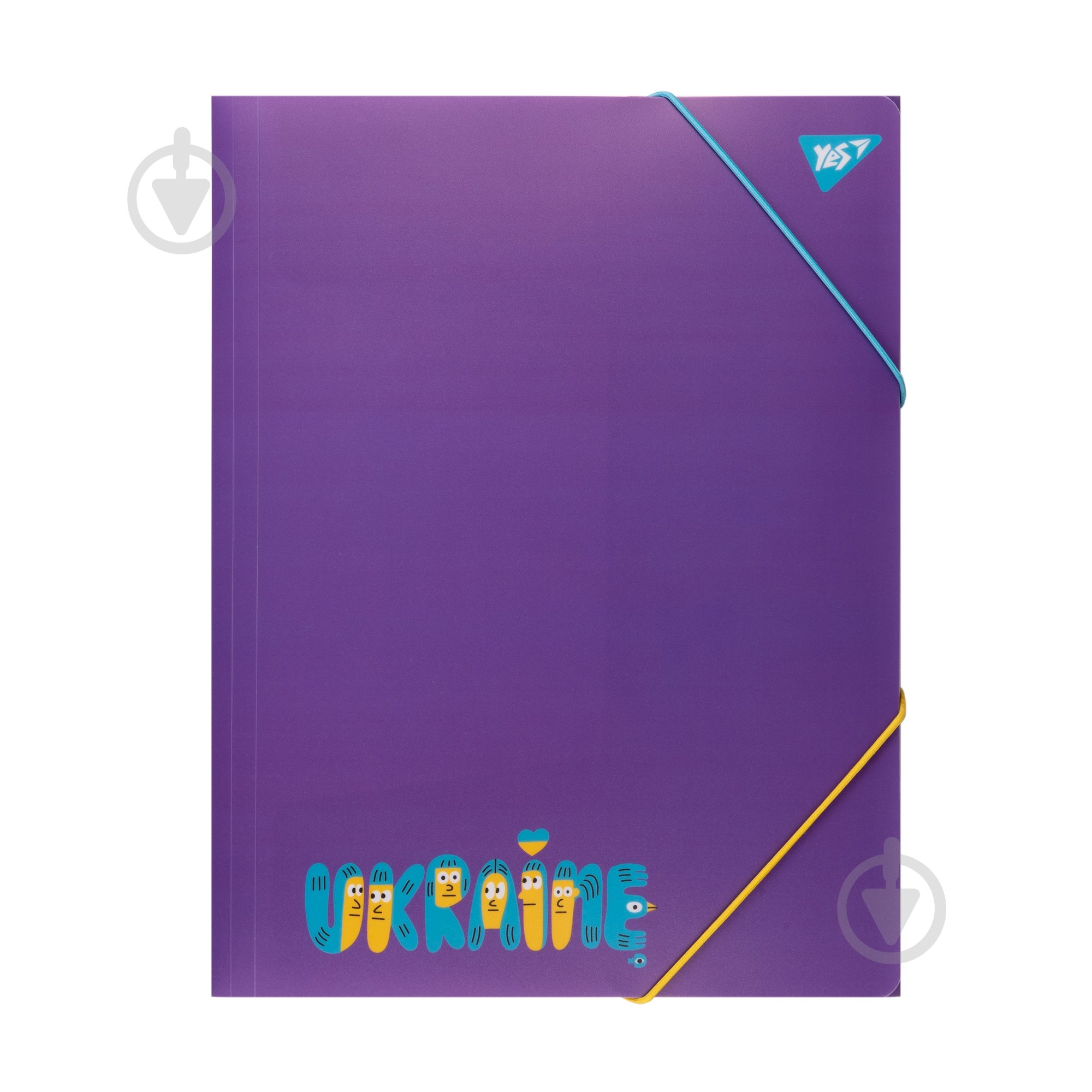Папка на резинці Stand with Ukraine A4 фіолетова YES 492219 - фото 1 Папка на резинці Stand with Ukraine A4 фіолетова YES 492219 - фото 1