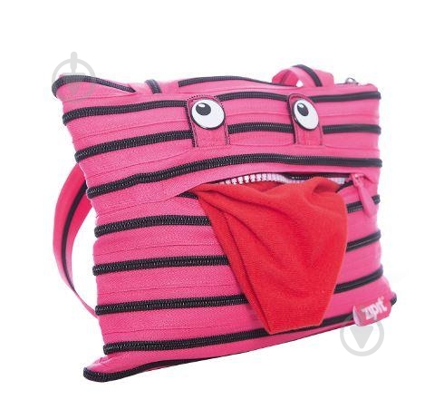 Сумка шкільна Zipit Monsters Tote/Beach Pink Begonia&Black Teeth - фото 2