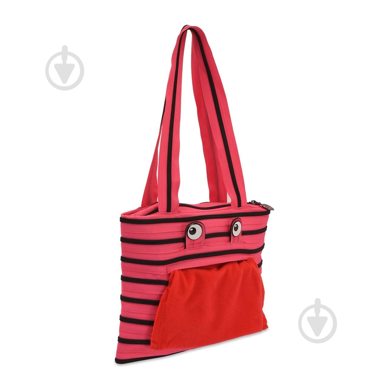 Сумка шкільна Zipit Monsters Tote/Beach Pink Begonia&Black Teeth - фото 3