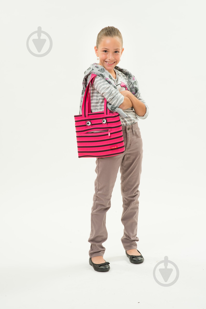 Сумка шкільна Zipit Monsters Tote/Beach Pink Begonia&Black Teeth - фото 8