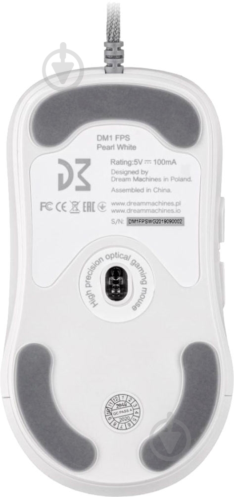 Мышь Dream Machines DM1 FPS Pearl White - фото 6 Мышь Dream Machines DM1 FPS Pearl White - фото 6