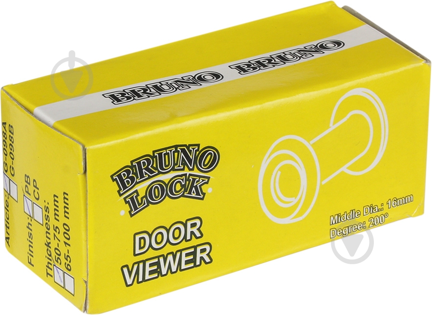 Глазок дверной Bruno 44-75 мм 27511 - фото 3