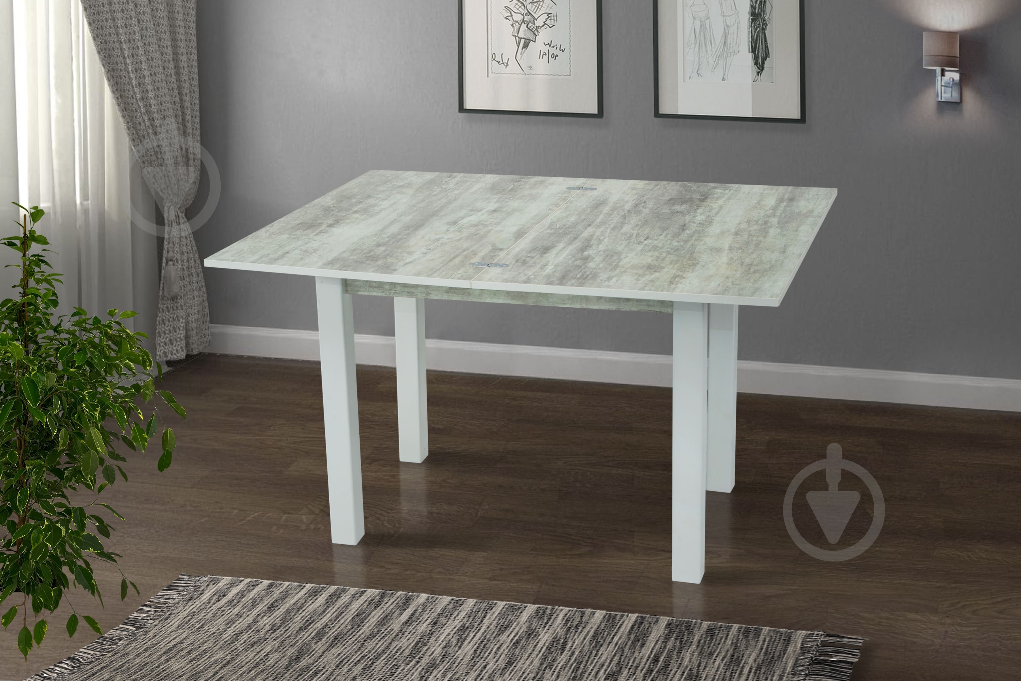 Стол-трансформер СКАЙ урбан/белый - фото 2