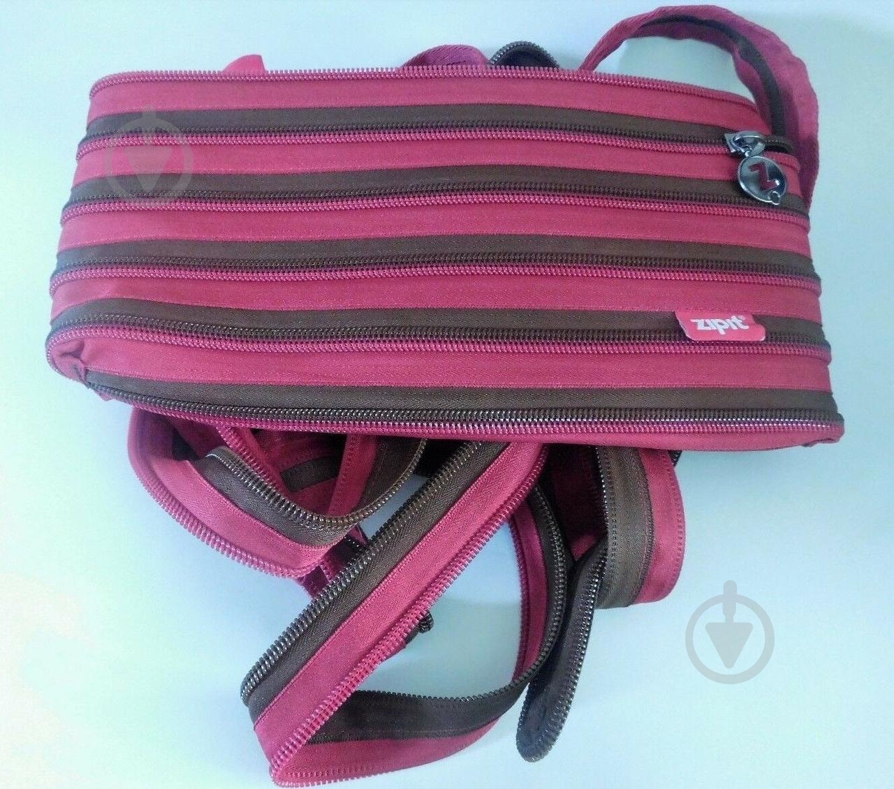 Сумка школьная Zipit Premium Tote/Beach Fuchsia&Deep Brown - фото 7
