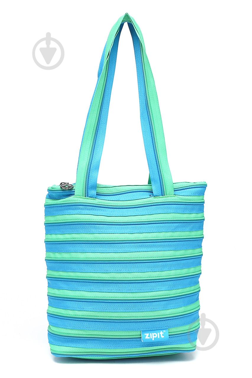 Сумка шкільна Zipit Premium Tote/Beach Turquise Blue&Spring Green - фото 1 Сумка шкільна Zipit Premium Tote/Beach Turquise Blue&Spring Green - фото 1