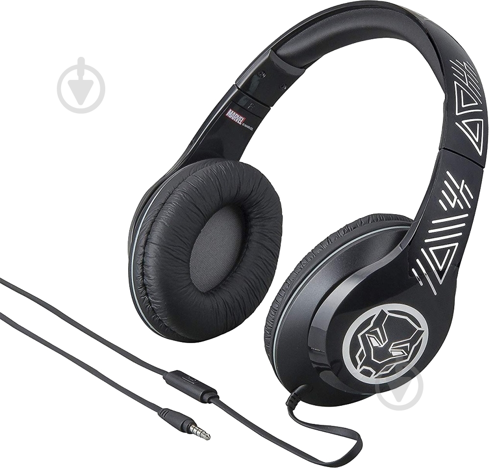 Наушники eKids Marvel Black Panther black (VI-M40BP.FXV8M) - фото 3 Наушники eKids Marvel Black Panther black (VI-M40BP.FXV8M) - фото 3