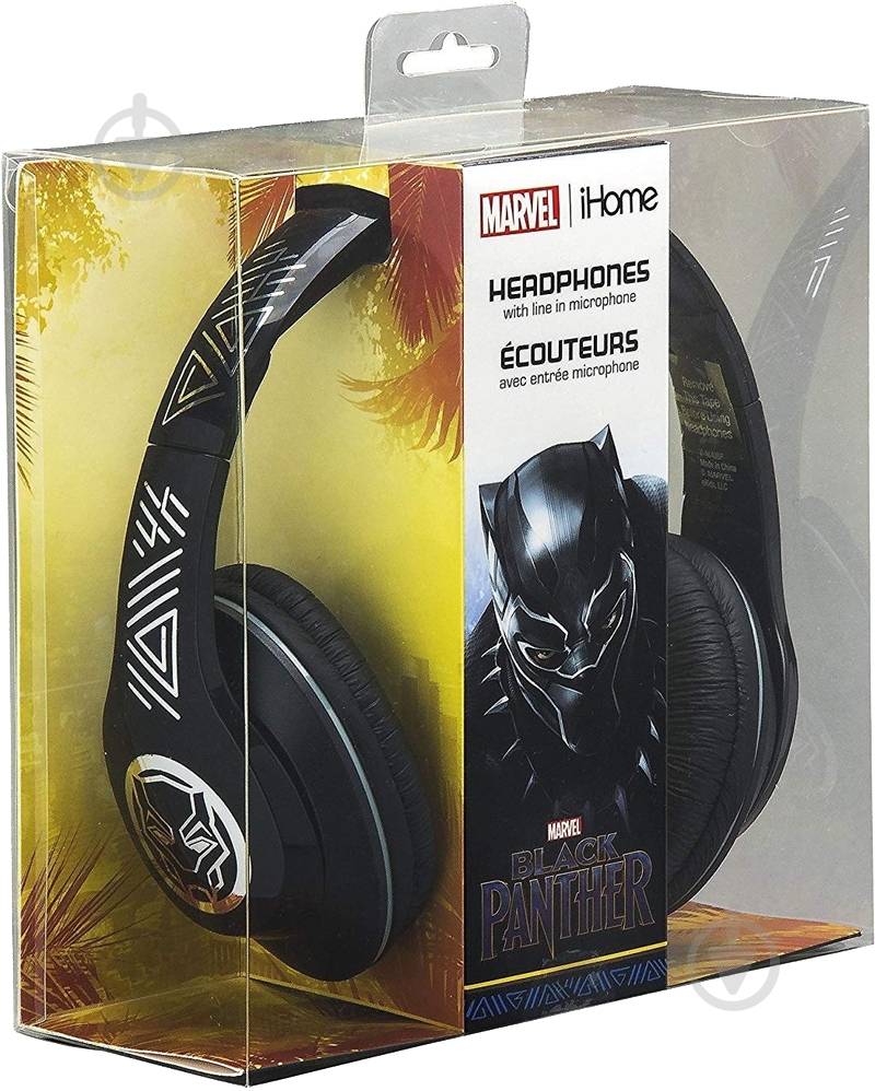Наушники eKids Marvel Black Panther black (VI-M40BP.FXV8M) - фото 4 Наушники eKids Marvel Black Panther black (VI-M40BP.FXV8M) - фото 4