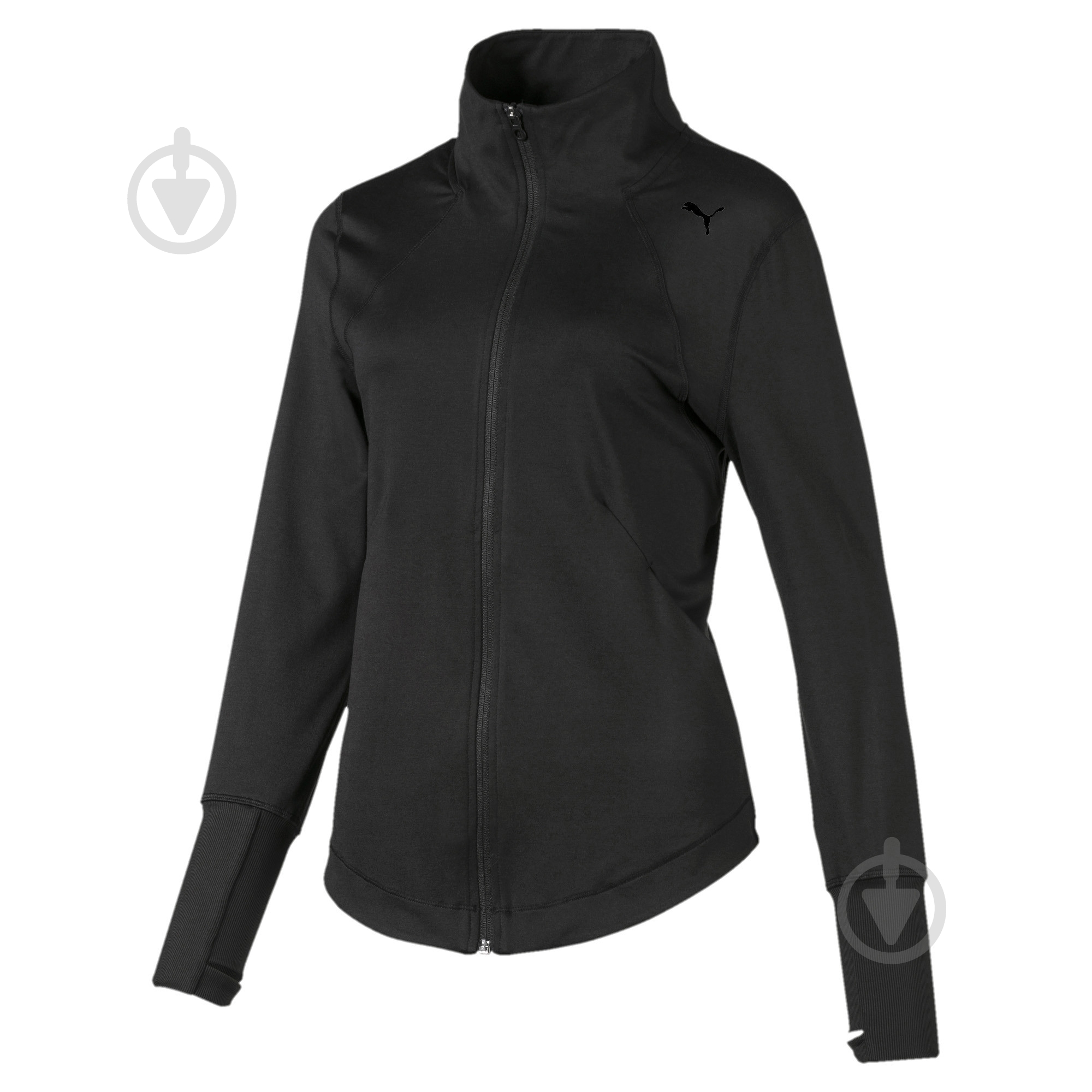Ветровка женская Puma Studio Knit Jacket 51827703 р.M черная - фото 1