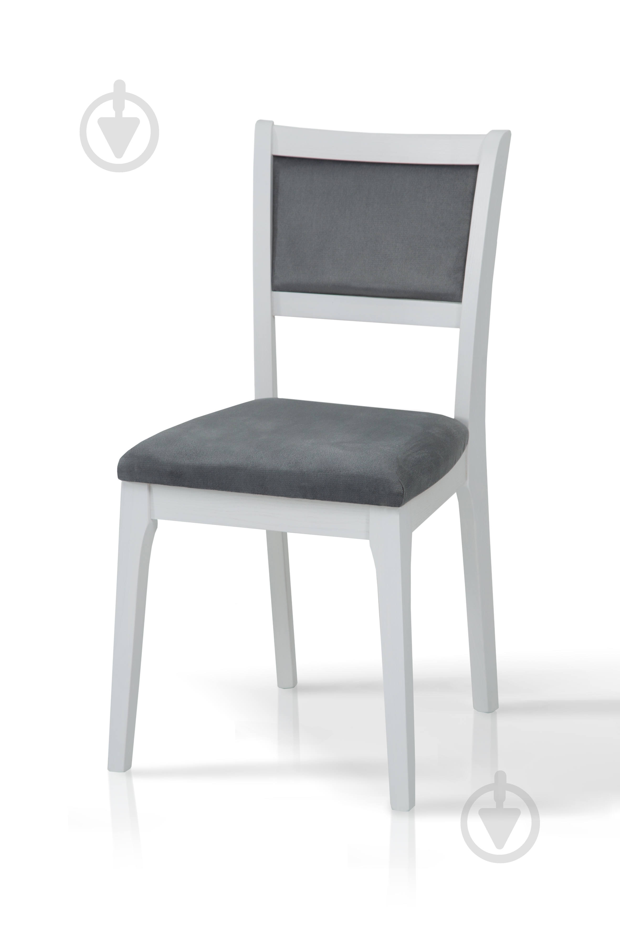 Стул обеденный Фиеста серый/белый - фото 1
