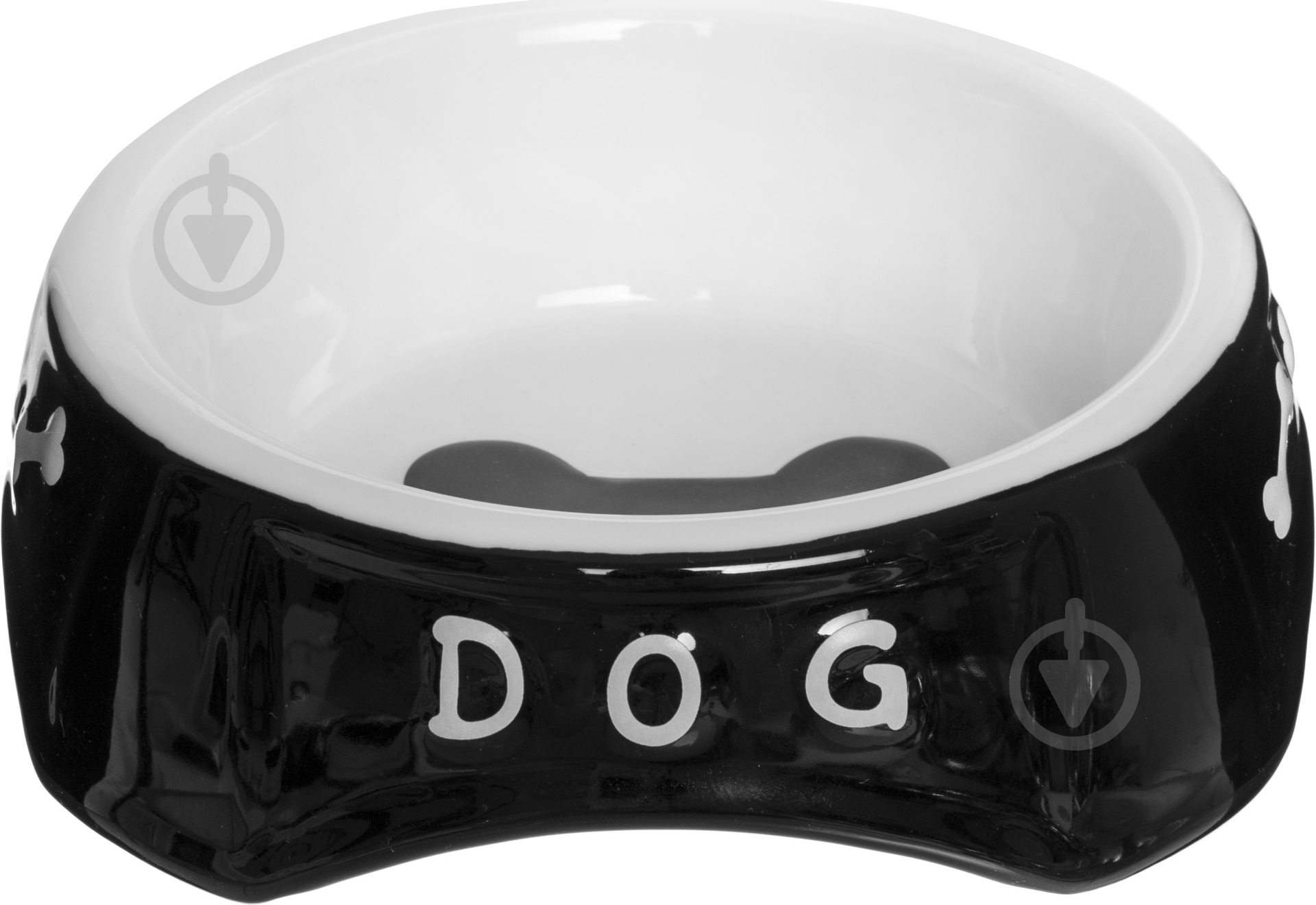 Миска Karlie с узорами костей D17 см 800 мл - фото 1 Миска Karlie с узорами костей D17 см 800 мл - фото 1