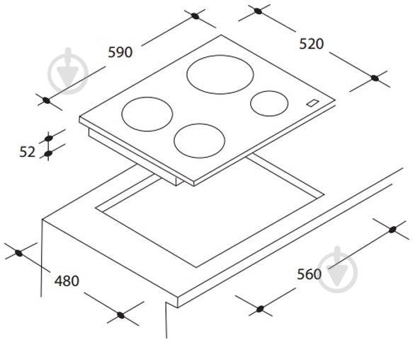 Варочная поверхность индукционная Candy CI 640 C - фото 4 Варочная поверхность индукционная Candy CI 640 C - фото 4