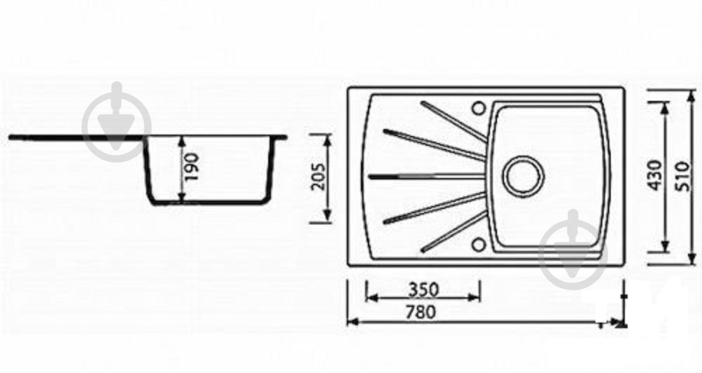 Мойка для кухни Marmorin FENCO 1k 1o - фото 3