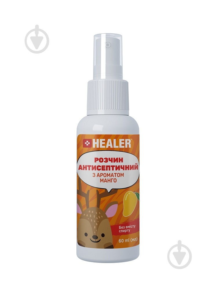 Антисептик HEALER® с ароматом манго 60 мл - фото 1