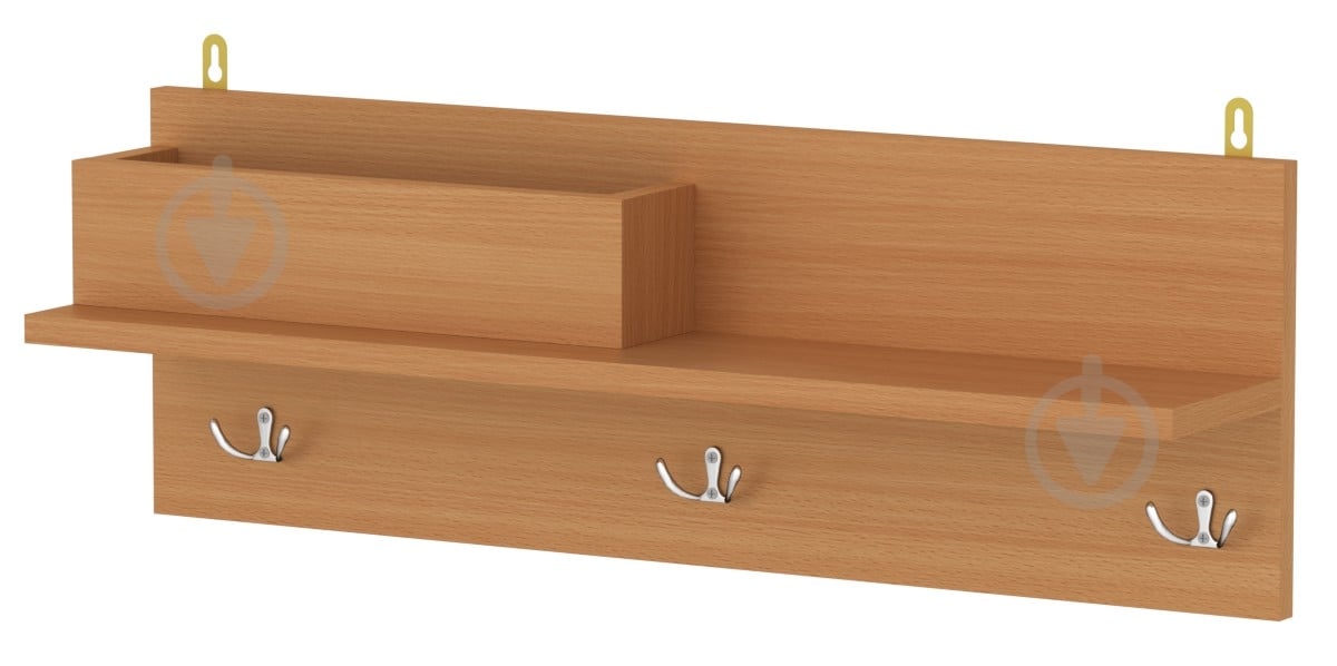 Вешалка настенная Компанит В-6 бук - фото 1