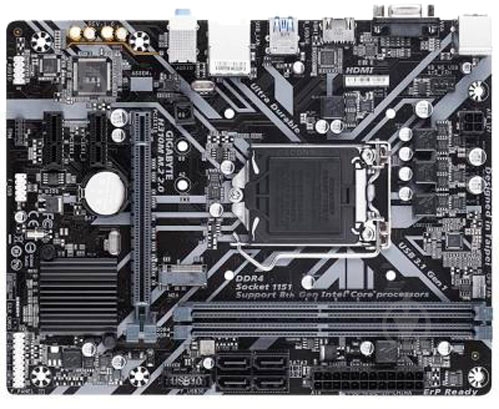 Материнская плата Gigabyte H310M M.2 2.0 (Socket 1151, Intel H310, mirco ATX) - фото 1