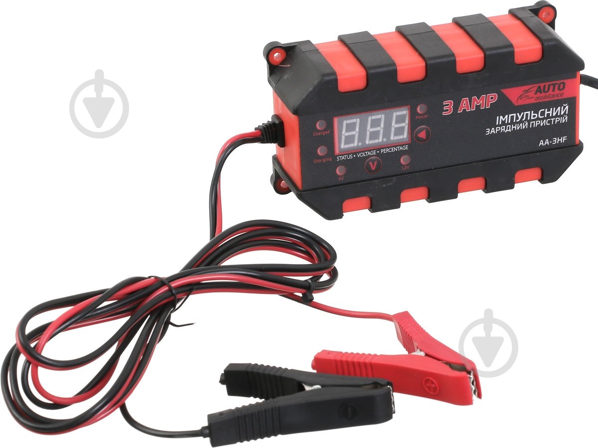 Автомобильное зарядное устройство импульсный Auto Assistance AGM/GEL/SLA 6V-12V 3 А - фото 1