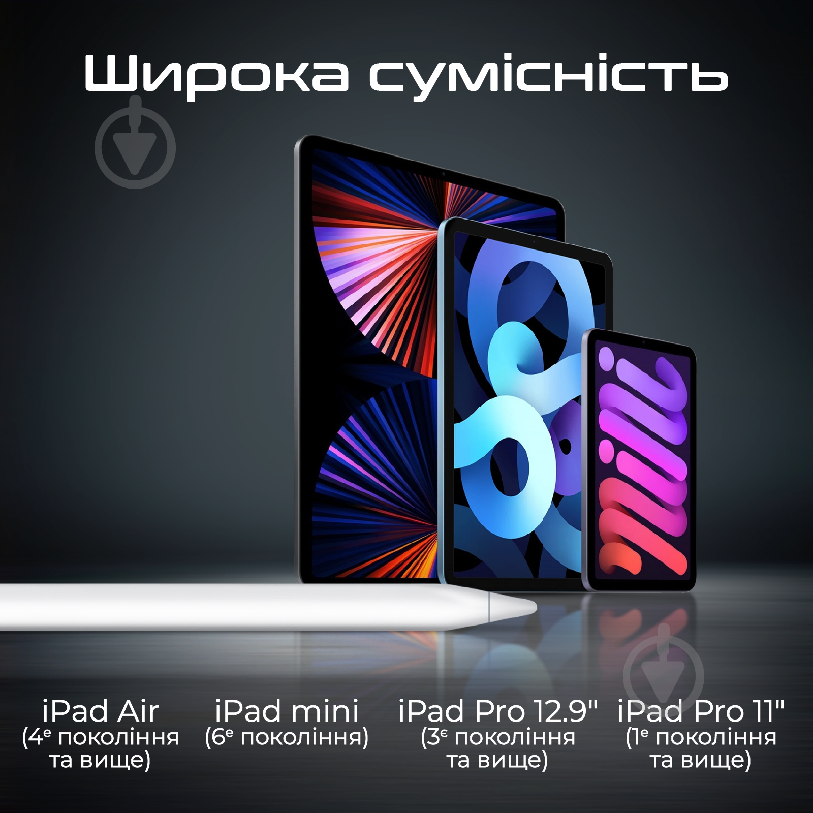 Стилус Promate Quill-2 для iPad White (quill-2.white) - фото 7