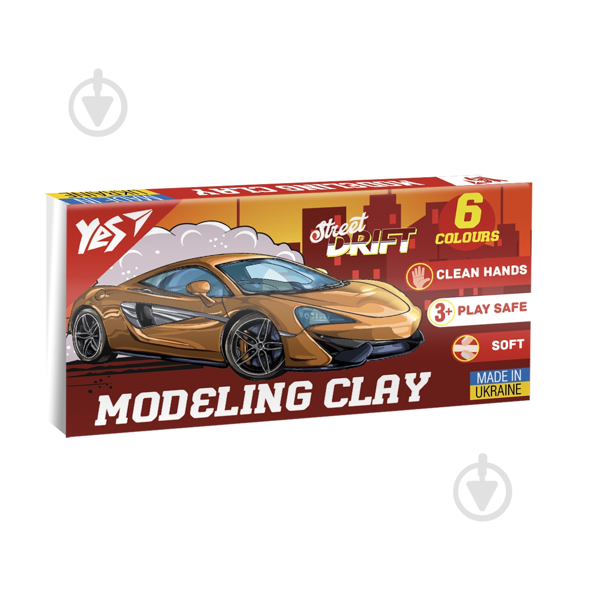 Пластилин Drift King 6 цветов 120 г YES - фото 1
