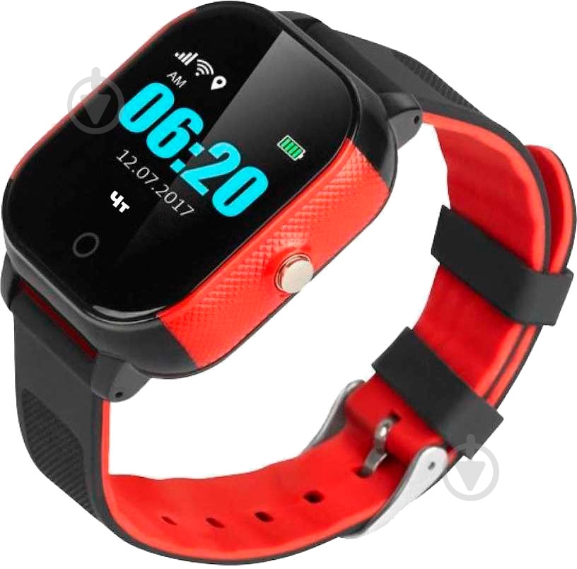 Смарт-часы GoGPSme black/red (K23BKRD) - фото 1 Смарт-часы GoGPSme black/red (K23BKRD) - фото 1