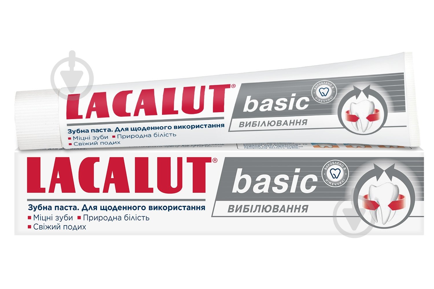 Зубная паста Lacalut BASIC вибілювання 75 мл - фото 1