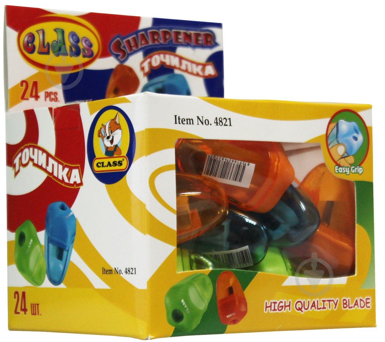 Точилка с контейнером Star цвет в ассортименте 4821 CLASS - фото 2 Точилка с контейнером Star цвет в ассортименте 4821 CLASS - фото 2