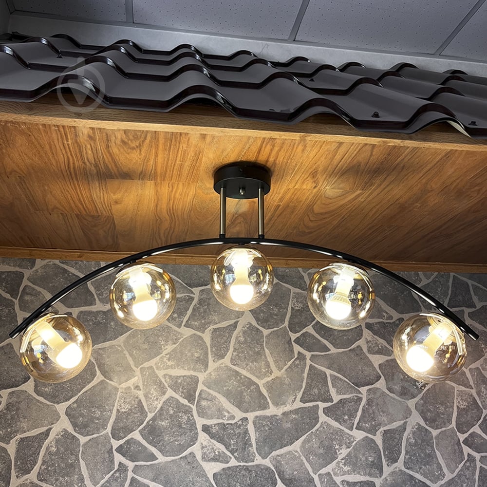 Люстра потолочная Blitz 5x40 Вт E14 черный/золото 8237-45 - фото 3