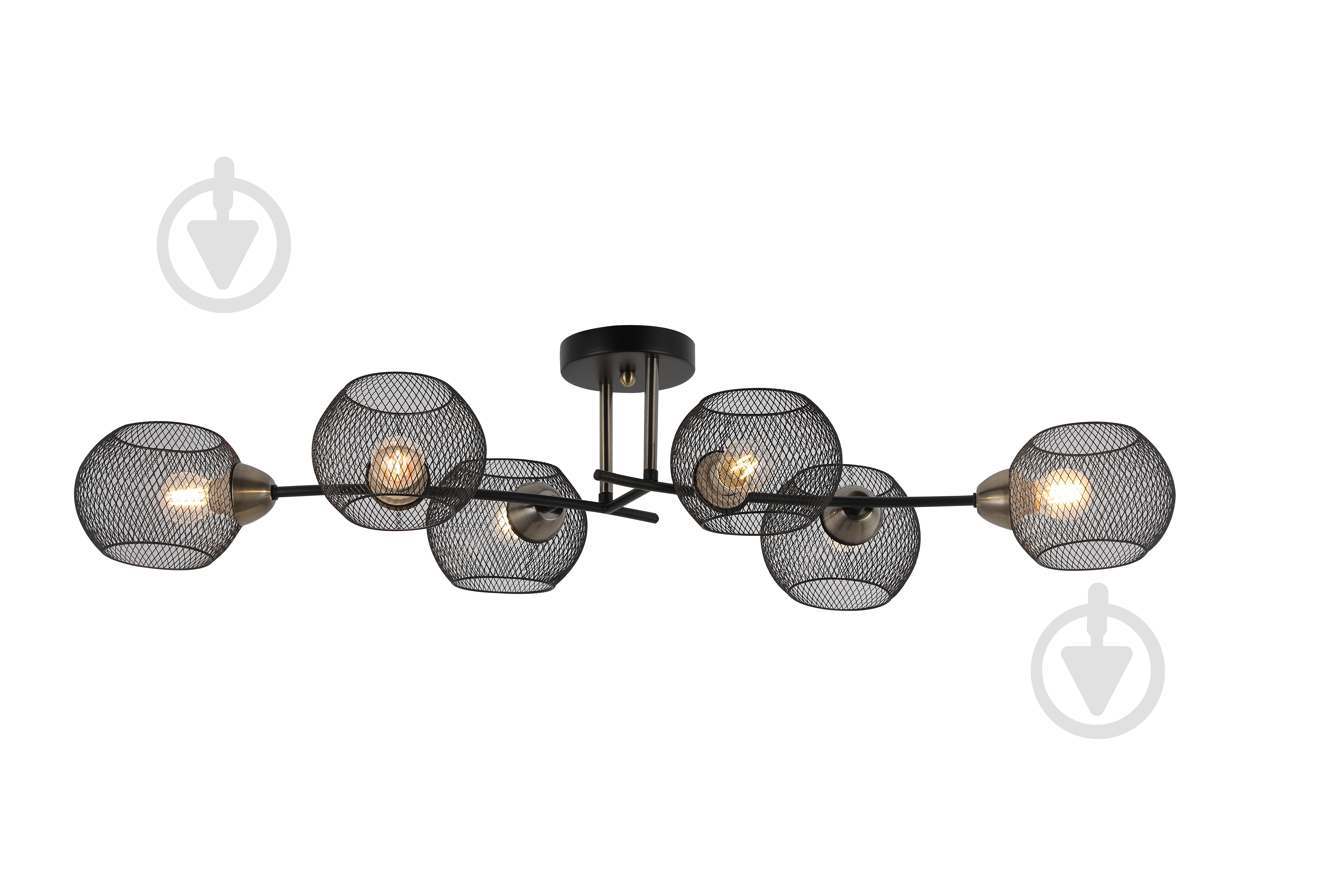 Люстра потолочная Blitz 6x60 Вт E27 черный 8256-46 - фото 1