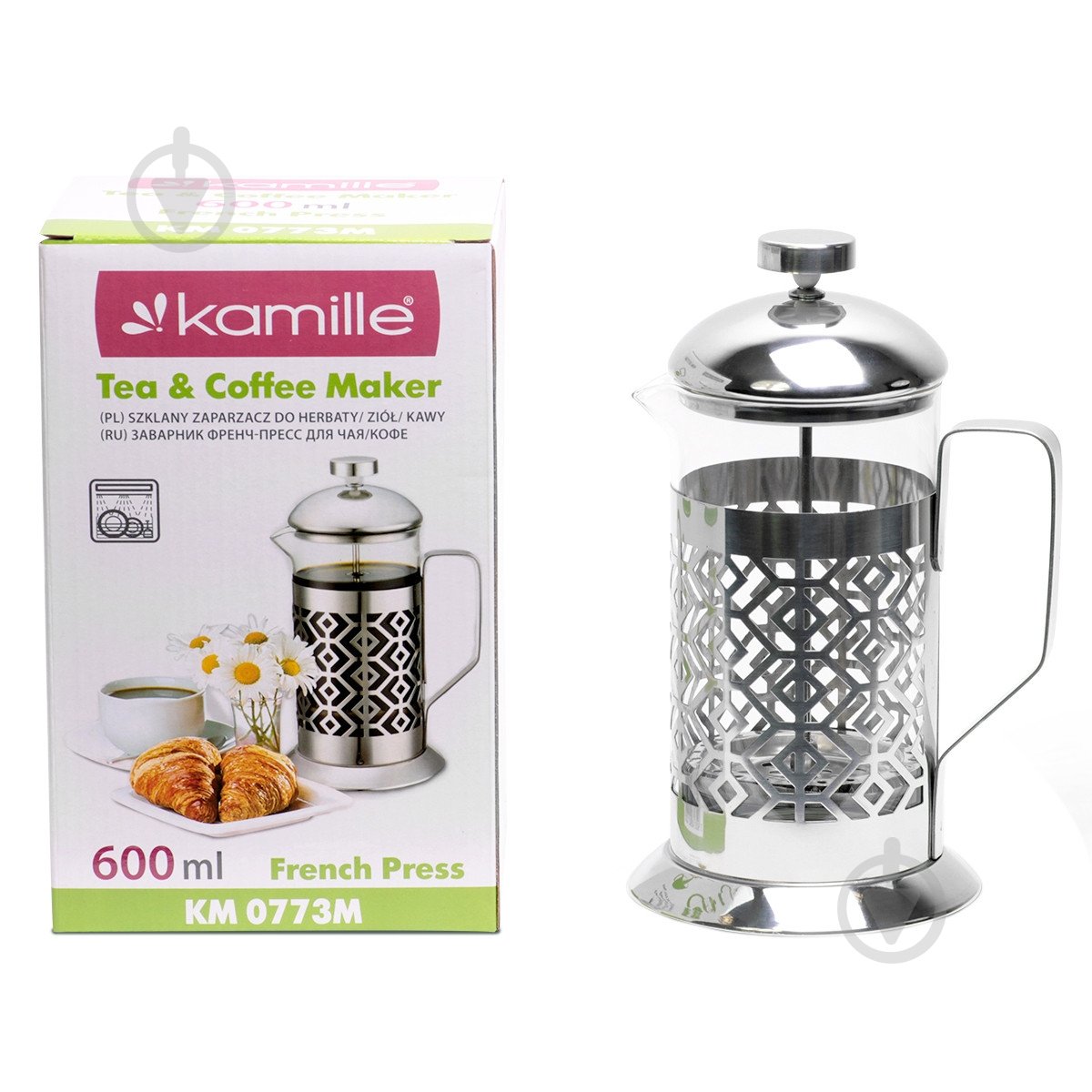 Френч-пресс Kamille 600 мл KM-0773M - фото 3 Френч-пресс Kamille 600 мл KM-0773M - фото 3