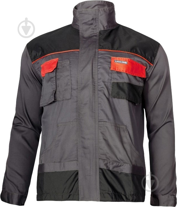 Куртка робоча Lahti Pro р. XXXL L4040460 сірий із помаранчевим - фото 1