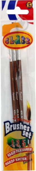 Набор кистей (1, 3, 5) 3 шт. 7612 CLASS - фото 1 Набор кистей (1, 3, 5) 3 шт. 7612 CLASS - фото 1
