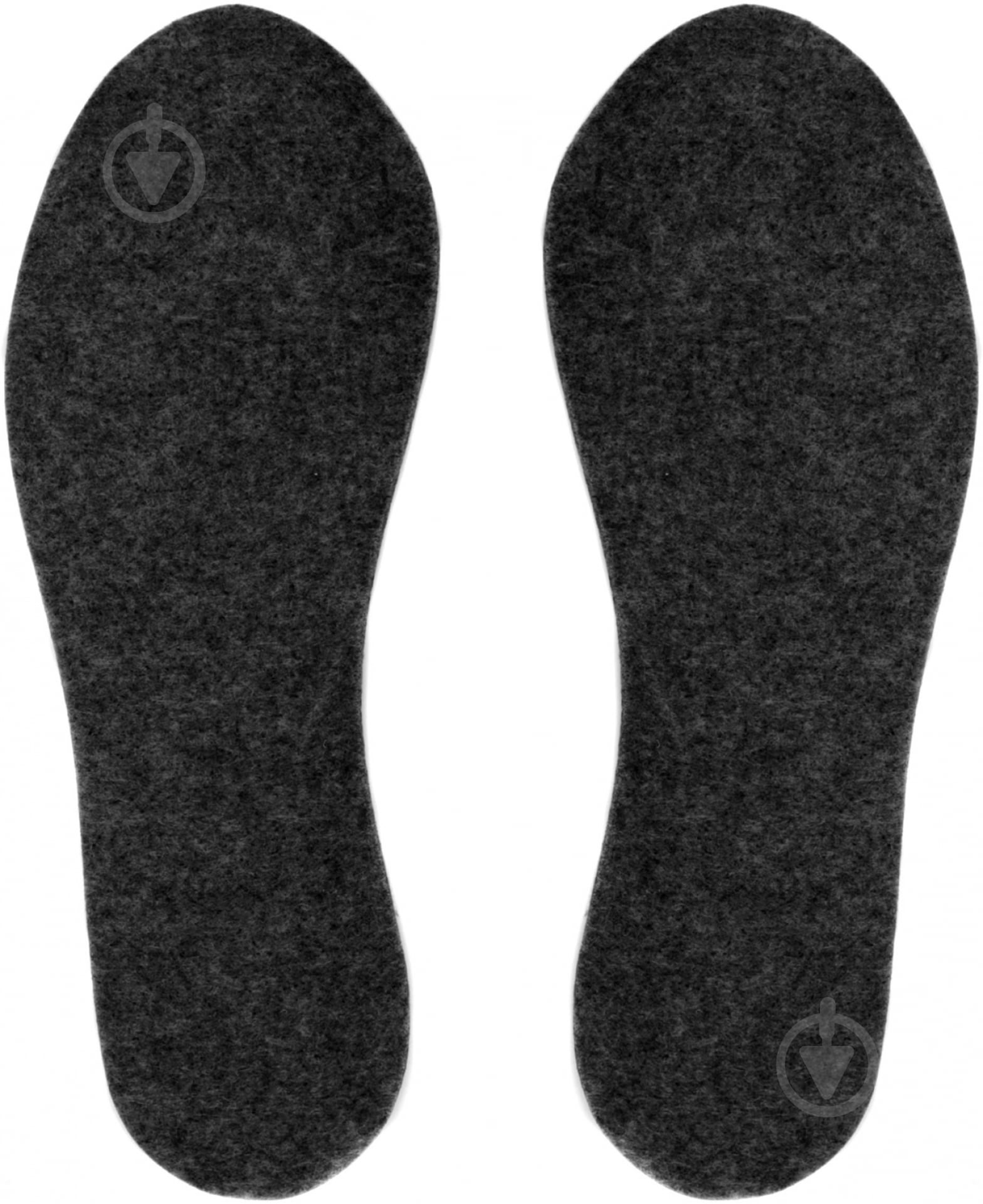 Устілки для взуття повстяні з фольгою Роллі р.36-37 чорний - фото 1