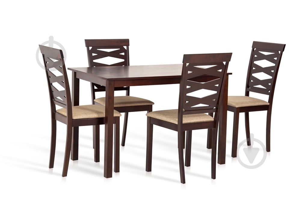 Комплект мебели Мікс Меблі Бруклин 1100x700x740мм орех темный/орех темный - фото 1