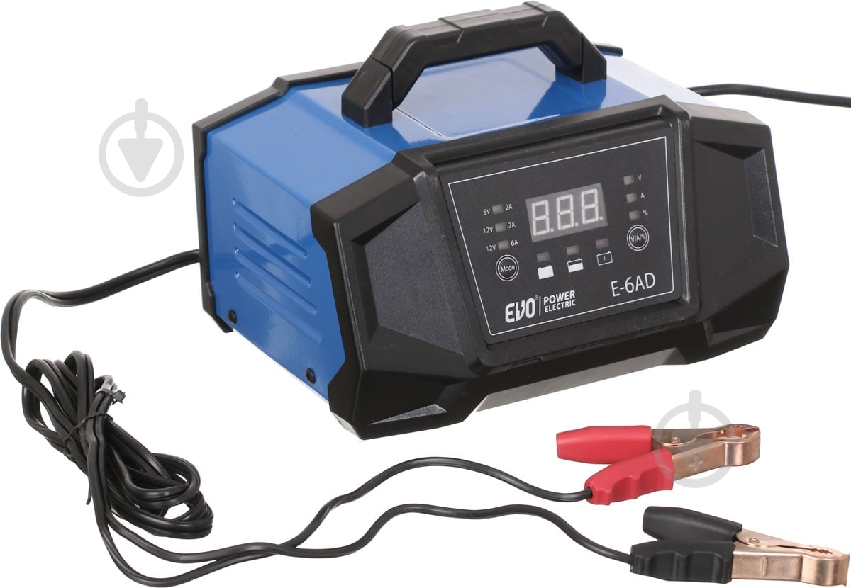 Автомобильное зарядное устройство EVO power electric інтелектуальний E-6AD 2 А 80 А/год - фото 1 Автомобильное зарядное устройство EVO power electric інтелектуальний E-6AD 2 А 80 А/год - фото 1