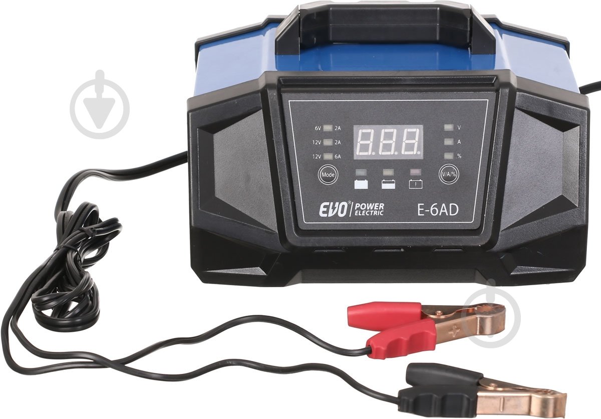 Автомобильное зарядное устройство EVO power electric інтелектуальний E-6AD 2 А 80 А/год - фото 2 Автомобильное зарядное устройство EVO power electric інтелектуальний E-6AD 2 А 80 А/год - фото 2