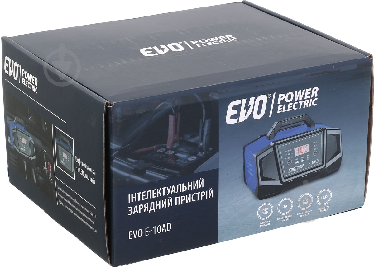 Автомобильное зарядное устройство EVO power electric інтелектуальний E-10AD 10 А 200 А/год - фото 5