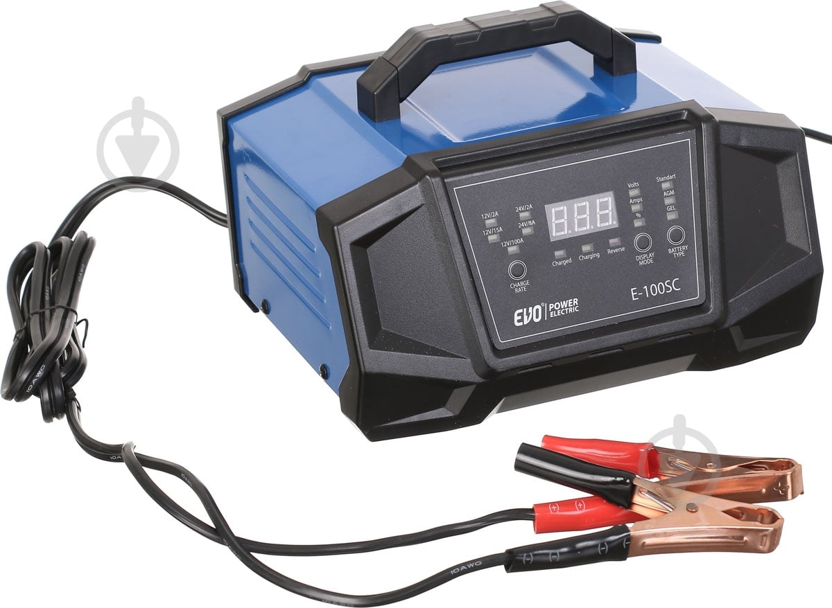 Пускозарядное устройство EVO power electric інтелектуальний E-100SC 2 А 300 А/год - фото 1 Пускозарядное устройство EVO power electric інтелектуальний E-100SC 2 А 300 А/год - фото 1