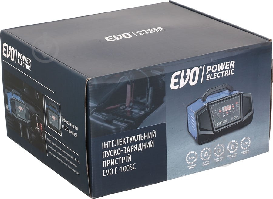 Пускозарядное устройство EVO power electric інтелектуальний E-100SC 2 А 300 А/год - фото 5 Пускозарядное устройство EVO power electric інтелектуальний E-100SC 2 А 300 А/год - фото 5