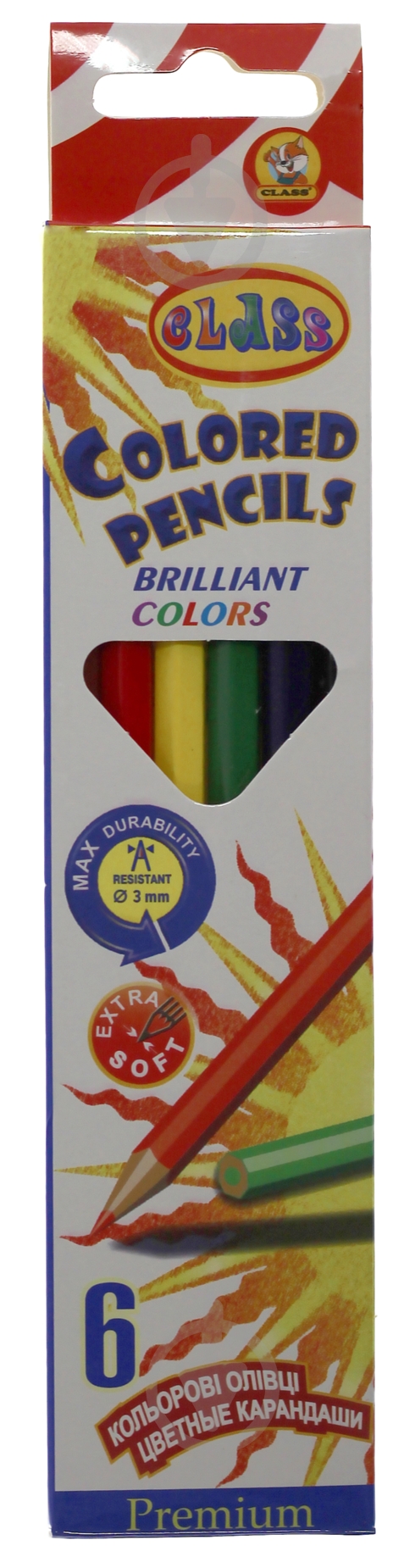 Олівці кольорові Premium 1606 CLASS - фото 1