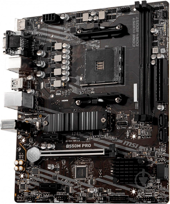 Материнська плата MSI B550M PRO (Socket AM4, AMD B550, ATX) - фото 2 Материнська плата MSI B550M PRO (Socket AM4, AMD B550, ATX) - фото 2