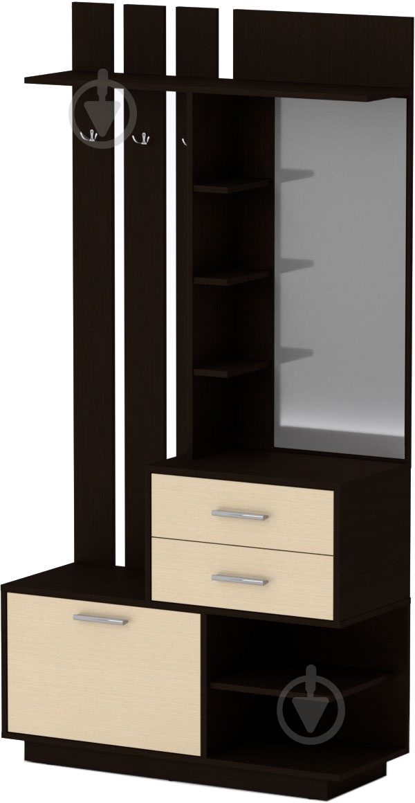 Прихожая с зеркалом Ева венге - фото 1