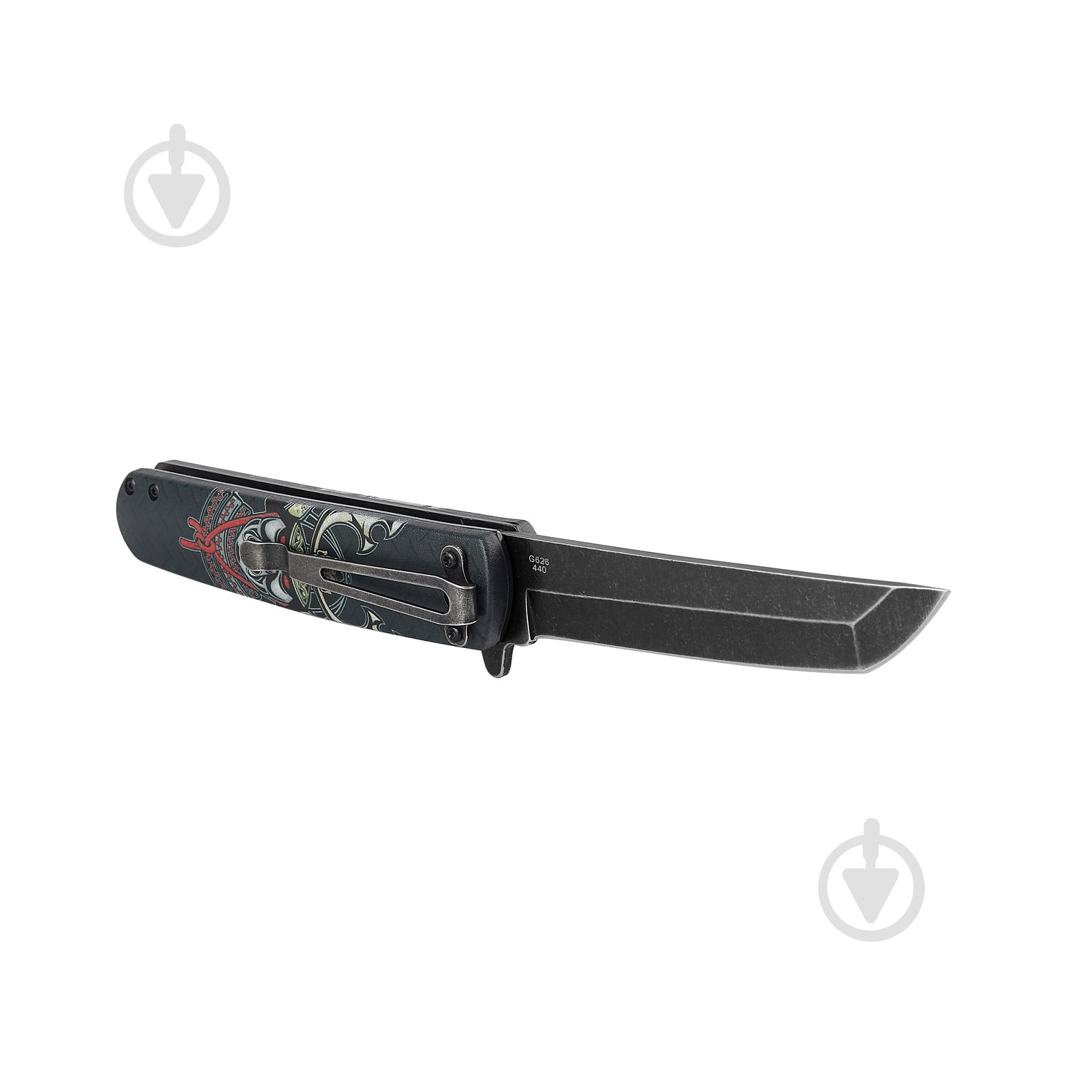 ᐉ Нож складной Ganzo черный самурай G626-BS • Купить в Киеве