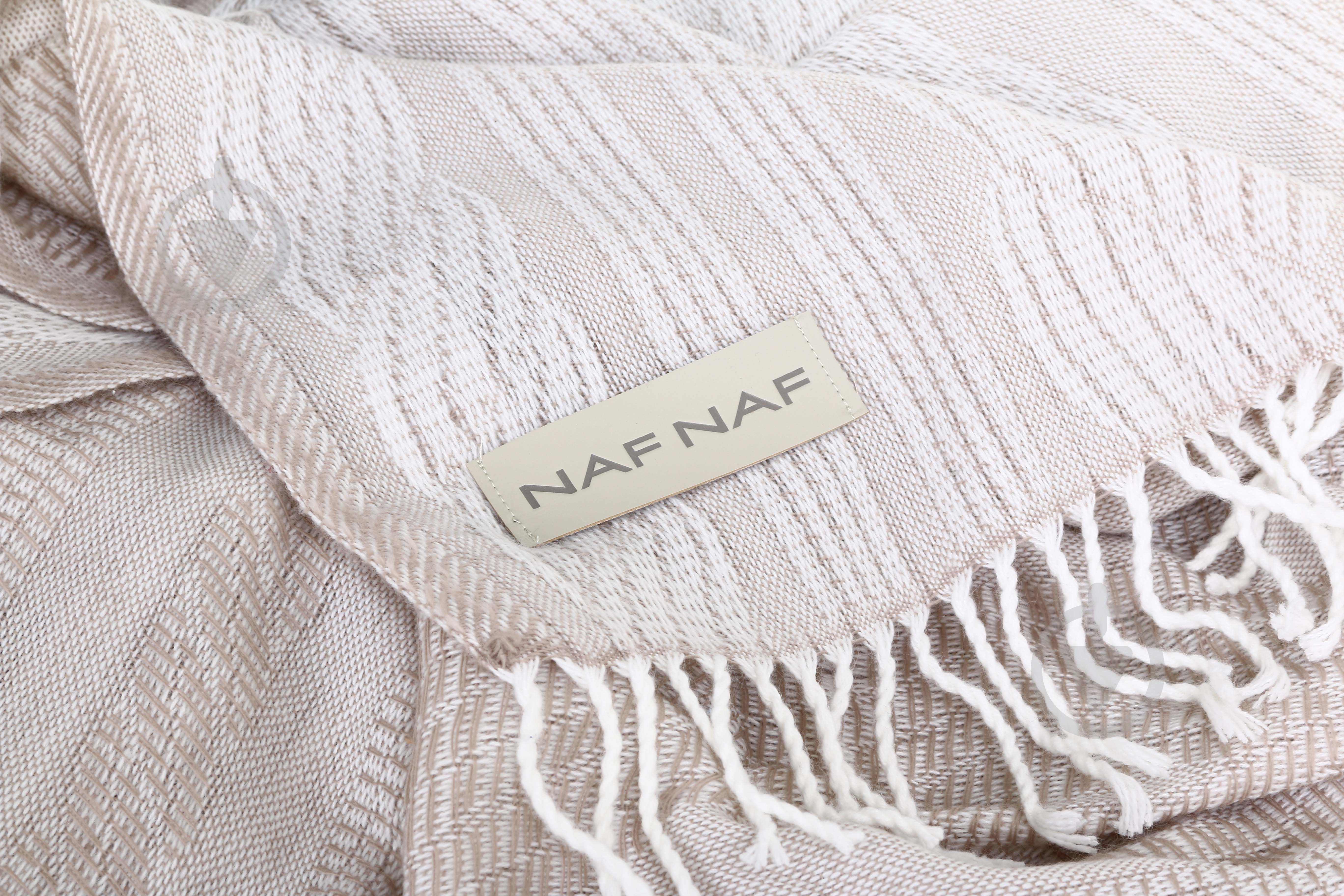 Плед Fontaine taupe 130x170 см тауп Naf Naf - фото 3 Плед Fontaine taupe 130x170 см тауп Naf Naf - фото 3